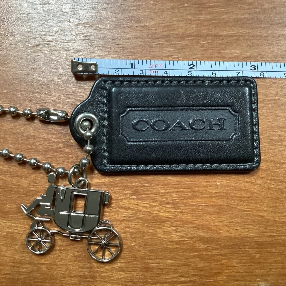 Coach leather silver